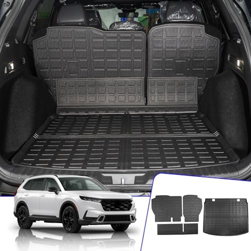 Rongtaod Cargo Mat & Backrest Mats for 2023-2026 Honda CRV with Upper Deck by Rongtaod