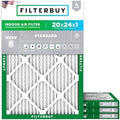 Filterbuy 20x24x1 Air Filter MERV 8 Dust & Allergy Defense (4-Pack) by Filterbuy