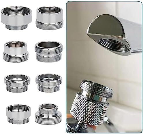 Faucet Water Aerator Adapter, Brass Tap Water Filter Aerator Connector, 16mm to 22mm NPT Thread Adapter (Female to Male) - Image 5