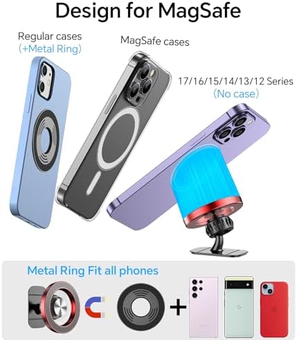 Kaistyle for Magsafe Car Mount【Strong Magnet】Magnetic Phone Holder for Car Phone Holder Mount Dash Mounted Holders Cell Phone Holders for Your Car Accessories for Women Men for iPhone 18 Pro Max 17 16 - Image 7