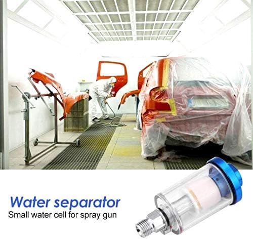 Joywayus Water Oil Separator,1/4" NPT Inlet and Outlet Filter,Spray Gun Air Compressor Tools (3PCS) - Image 2