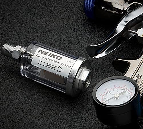 NEIKO 30252A Water and Oil Separator for Air Line 2 Pack | 1/4" NPT Inlet and Outlet, 90 PSI, Air Compressor and Air Tool Accessory | Protect Lifespan of Pneumatic Tools | Water Moisture Filter Dryer - Image 6