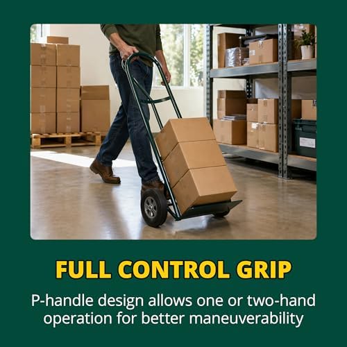 Harper Trucks BKB85 Steel P-Handle Hand Truck Dolly, 600 lb - Image 4