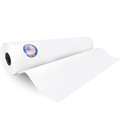 White Kraft Paper Roll 36" x 8640" by IDLPackaging