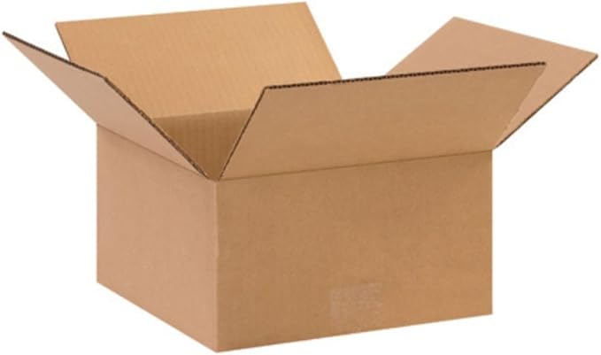 Secure Seal - 6x6x3 Pack of 100 Corrugated Cardboard Packing Shipping Mailing by Secure+Seal