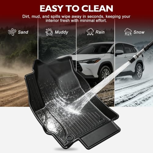 Floor Mats for Toyota Corolla Cross FWD 2022-2026 (No AWD/Hybrid/Sedan) - Image 6