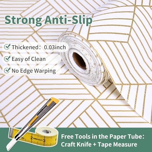 Shelf Liners for Kitchen Cabinets 12in x 10FT, Non Adhesive Cabinet Liner - Image 2