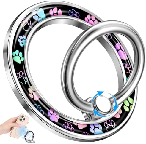 Magnetic Phone Ring Holder, Cute Magnetic Phone Grip, Footprint by LISEVO