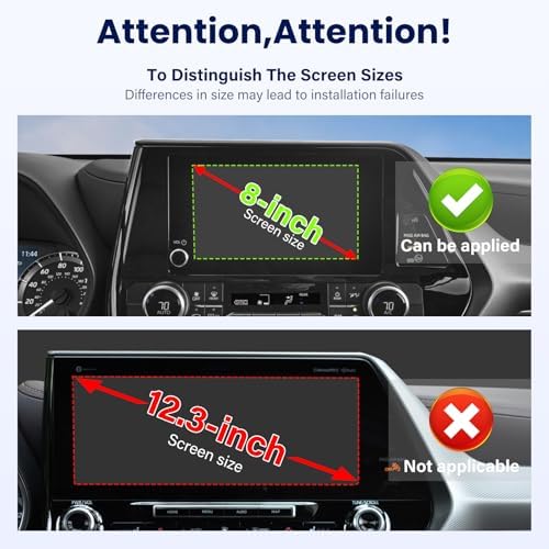 Car Phone Holder Fit for Toyota Highlander 2020-2025 w/Dash Tray Storge Box Organizer-Cell Phone Mount for Highlander Accessories 8 inch Touch Screen 360 Degree Rotation (NOT FIT 12.3 inch) - Image 3
