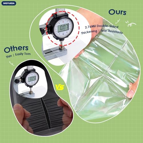 9x12 IN Clear Self Sealing OPP Cellophane Bags, 50 Pcs, Large Plastic Bags for Gifts, Food Packaging, Clothing, Apparel & Garment Storage - Image 4