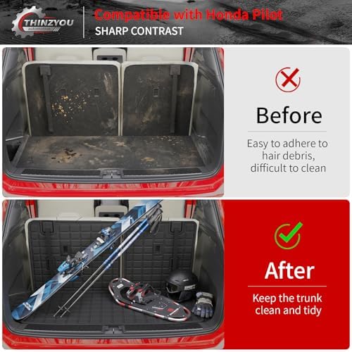 Trunk Mat with Backrest Mat for 2023-2026 Honda Pilot - Image 2