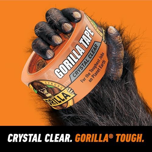 GORILLA Crystal Clear Tape, 1.88" x 18 yd, 1-Pack, Weather Resistant - Image 2