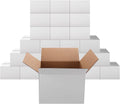 PETAFLOP Shipping Boxes 7x6x5 White Cardboard Box Kraft Corrugated Small by PETAFLOP