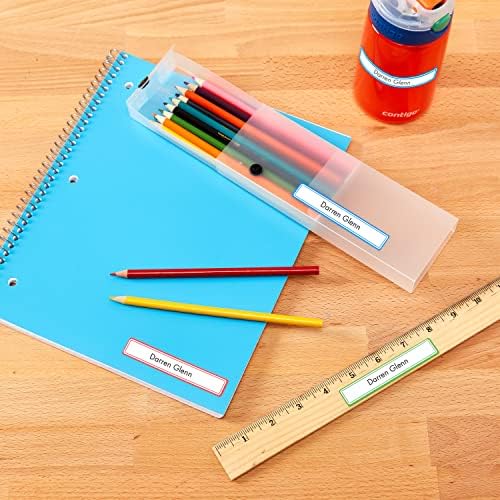 Avery(R) Durable Labels for Kids' Gear, 5/8" x 3-1/2", Assorted Border Colors, Water-Resistant, 35 Rectangle Labels Total (Pack of 2) - Image 4