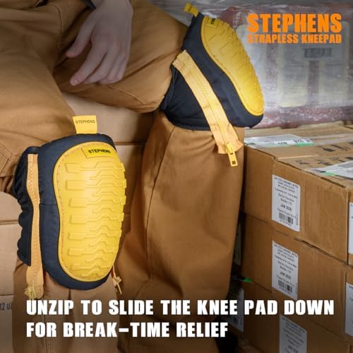 Strapless Knee Pads for Construction | Heavy-Duty Non-Slip Work Knee Pads - Image 4