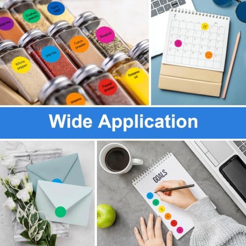 3/4" Round Color Coding Circle Dot Sticker Labels, 8 Colors - Image 6