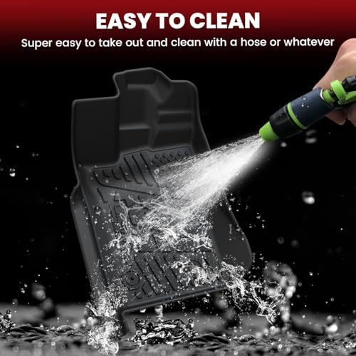 LASFIT Floor Mats for Ford Ranger 2026 2025 2024 SuperCrew Carpet Floor - Image 5