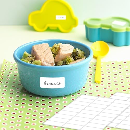 Removable Freezer Labels, Date Label 1x2 Inch Food Storage Stickers, Waterproof Oil Resistant Easy Clean Leaves no Residue 300 Total Per Roll,2 Rolls (Pack of 2) - Image 6