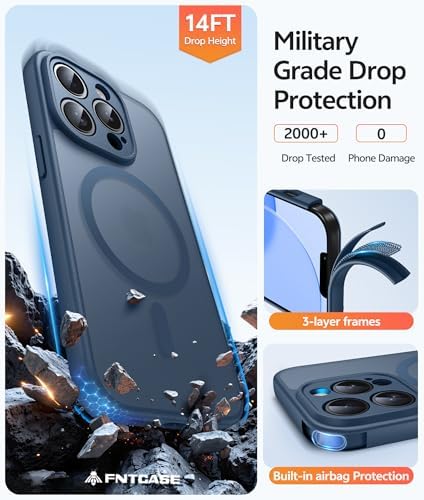 FNTCASE for iPhone 13 Pro Max Case, Fit for Magsafe, Full Camera Protection - Image 5