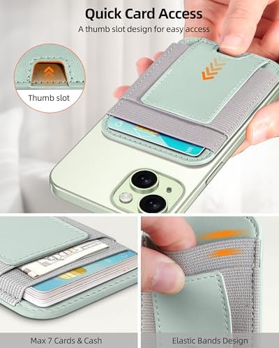 Upgraded for Magsafe Wallet, 7 Card Holder, RFID Blocking, Strongest Magnet - Image 4