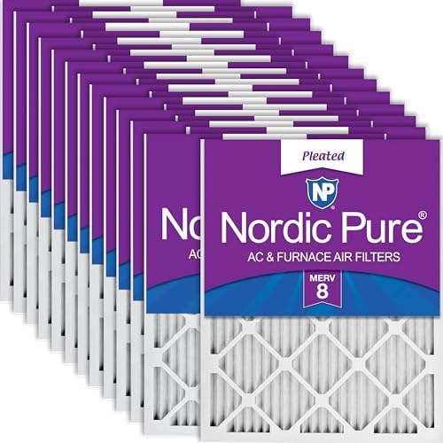 Nordic Pure 18x20x1 Pleated MERV 8 Air Filters 24 Pack by NordicPure