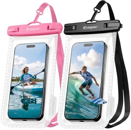 Rynapac Waterproof Phone Pouch 2 Pack, Waterproof Phone Case, [Up to 8.5''] by Rynapac