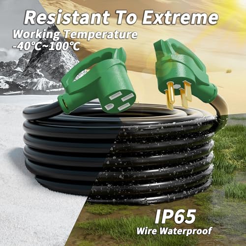 PlugSaf 25 FT 50 Amp RV/EV Extension Cord Outdoor, 125/250V 6250/12500W STW - Image 6