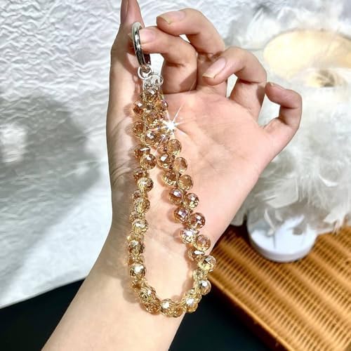 TENOC Beaded Phone Wrist Strap, Gold - Image 5