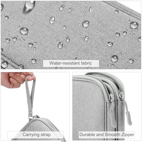 FYY Electronic Organizer, Travel Tech Pouch Bag, Medium, Grey - Image 4