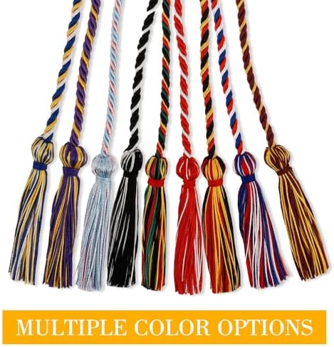 Honor Cords Graduation Cords 20pcs Light Blue Cords Bulk Grad Cords College Graduation Cords Graduation Ropes Cords Graduation Accessories 67" Long Braided Cords for 2025 Graduation Bachelor Gown - Image 5