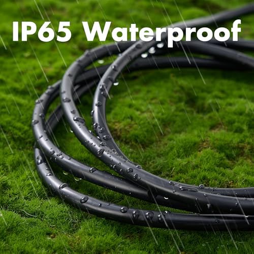 10 Ft Black Outdoor Extension Cord, 10 Gauge Heavy Duty Power Cord - Image 5