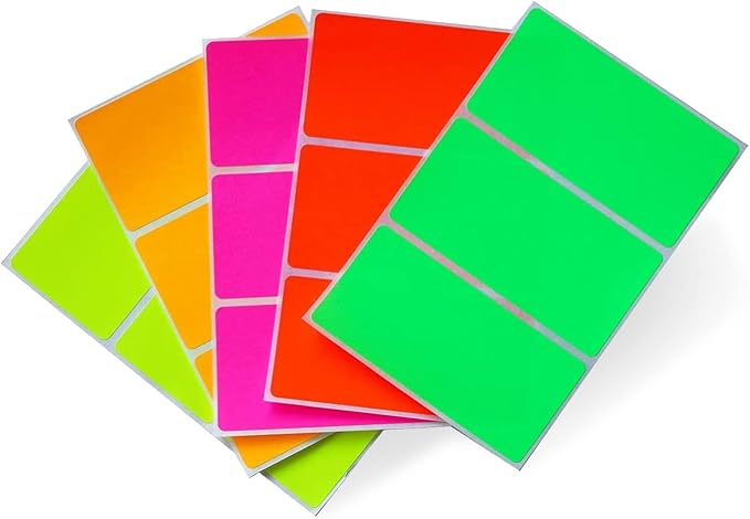 Royal Green Rectangular Name Tag Stickers- Color Coding Labels by RoyalGreen