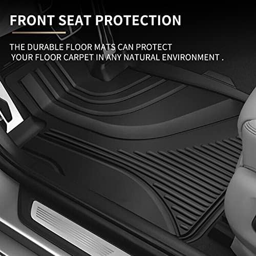 Original Rio Floor Mats for 2018-2024 Kia Rio Sedan & Hatchback Models - Custom Fit TPE Heavy Duty Non Slip Floor Mats 1st and 2nd Row - All Weather Black Car Mats for Rio 2018-2024 - Image 6