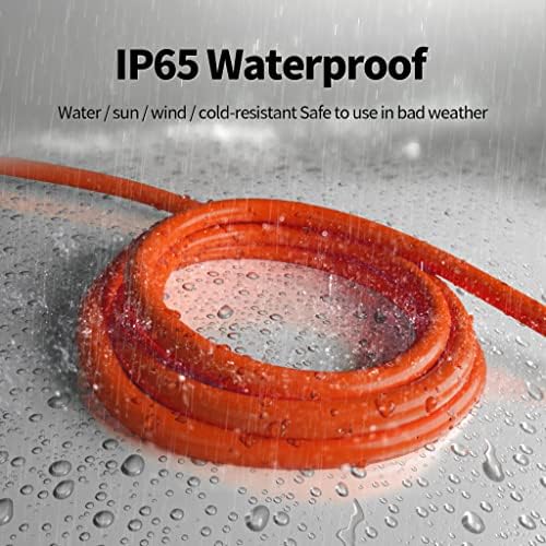 POWGRN 50 FT 12/3 Gauge Indoor/Outdoor Extension Cord Waterproof, Orange - Image 5