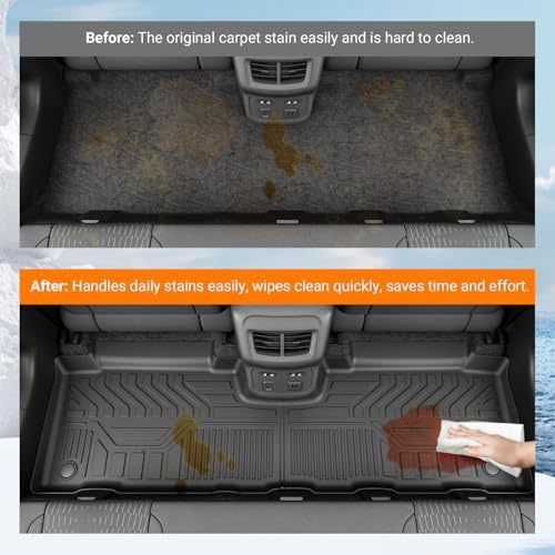 powoq Floor Mats Cargo Mat Compatible with 2018-2024 Chevy Equinox - Image 3