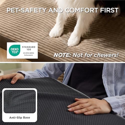 Bedsure ComfyFleece Dog Bed Medium Size Dog with Washable Cover, 29x18 - Image 4
