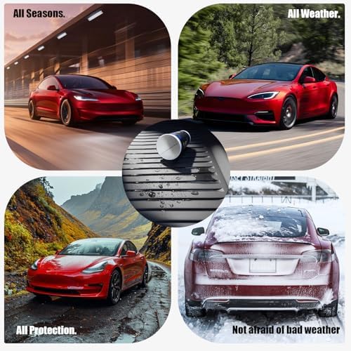 Floor Mats Compatible with Tesla Model 3 2024-2026 Highland 5-Seater, All Weather TPE Waterproof Odorless Complete Set with Seat Back Liner & Trunk Sill Guard Interior Accessories (8PCS) - Image 6