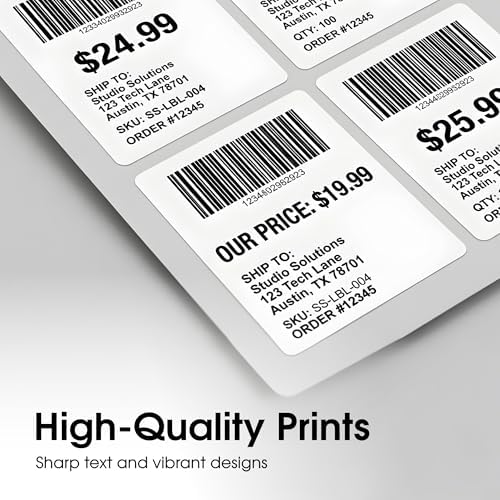 4" X 5" Matte White Printable Shipping Labels (100 Sheets, 400 Stickers) - Image 6