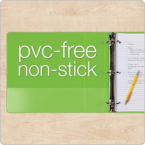 Cardinal 3 Ring Binders, Binders for School and Office, Durable 2 Inch Binder with Round Rings, Holds 475-Sheets, ClearVue Covers, Non-Stick, PVC-Free, Assorted Colors, 4 Pack (29311) - Image 4