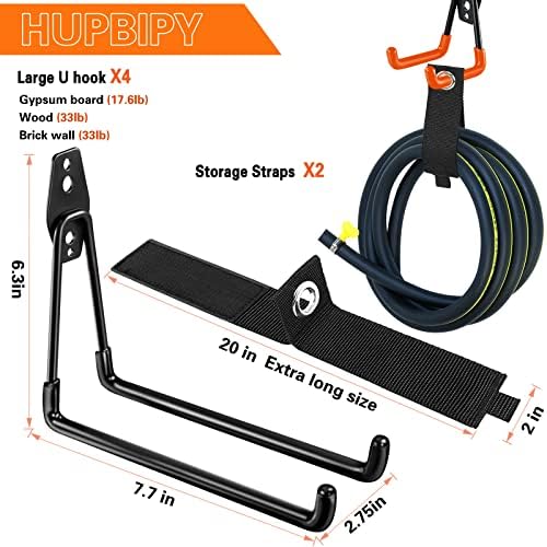 HUPBIPY Garage Hooks Heavy Duty, Large Square Wall Hooks - Image 2