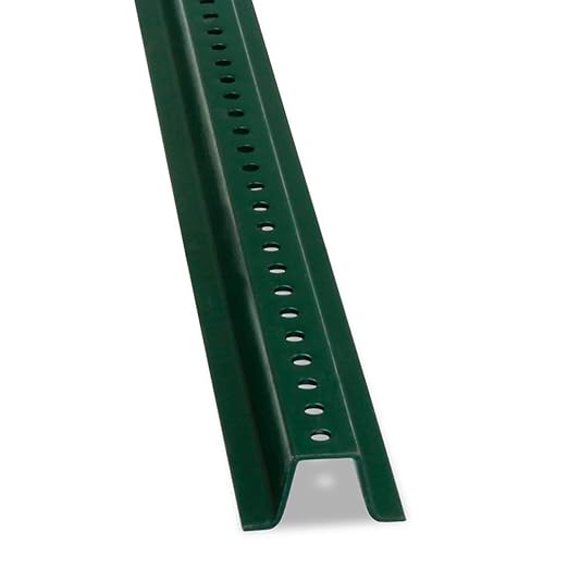 SmartSign U-Channel Sign Post, Heavy Weight | 8' Tall Baked Enamel Steel Post by SmartSign
