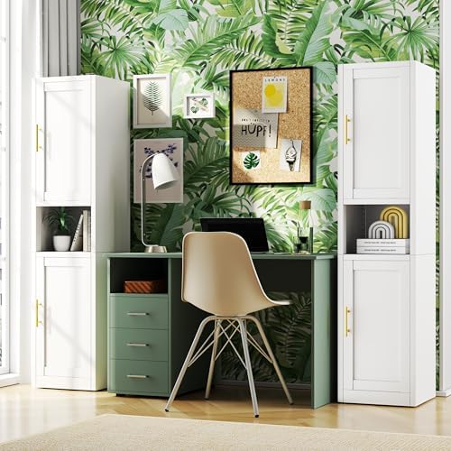 16 inch Wide Pantry Cabinet with Adjustable Shelves, Narrow Storage Cabinet - Image 2