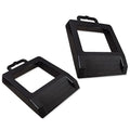 Rubber Heavy Duty Pallet Jack Rubber Wheel Chock 2 Pack, Premium Pallet Jack by HOXWELL