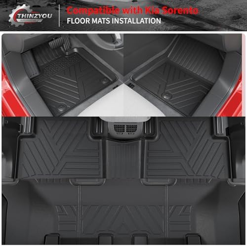 Floor Mats for 2021-2025 2026 Kia Sorento 6&7 Passenger - Image 2