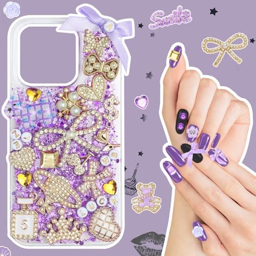 EIiovcnya 2380 Pcs Junk Case Charms Kit - DIY Phone Charms & Nail Art - Image 6