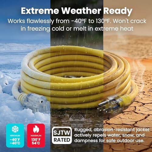 GEARit 100 Ft 16 Gauge Extension Cord SJTW OFC Copper ETL 13A 125V Grounded - Image 3