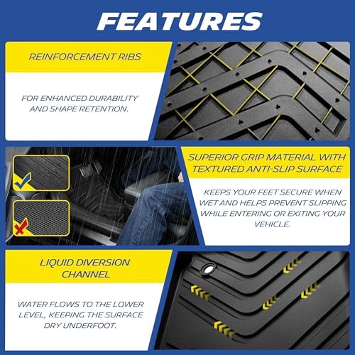 Michelin Vehicle Mats for 2024-2026 Toyota Tacoma Double Cab Auto Tran - Image 6