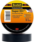 3M Scotch Super 33+ Electrical Tape, 3/4 in x 20 ft, 10 Rolls, Black by 3MIndustrial