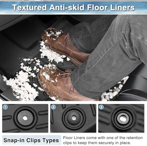 Mixsuper Floor mat for Ford F250 F350 F450 Super Duty Crew Cab 2012-2016 - Image 4