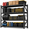 Metal Storage Shelves Heavy Duty, 4-Tier Garage Shelving Units by Unknown